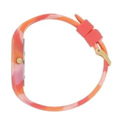 Hot ICE WATCH Montre Tie And Dye Beige cadran doré fond beige bracelet silicone tricolore