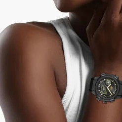 Outlet LACOSTE Montre Lc33 Noir cadran noir fond noir bracelet silicone noir