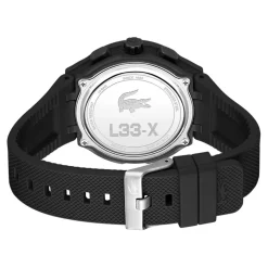 Discount LACOSTE Montre Lc33 Noir cadran noir fond noir bracelet silicone noir