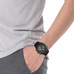 Discount LACOSTE Montre Lc33 Noir cadran noir fond noir bracelet silicone noir