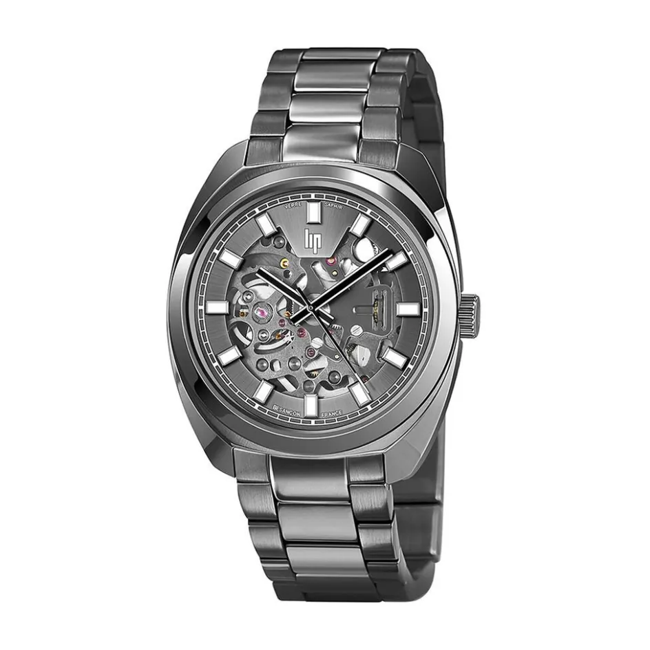 Sale LIP Montre General De Gaulle Auto Squelette Gris