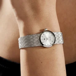 Online LIP Montre Henriette 22 Argenté cadran argenté fond argenté bracelet métal argenté
