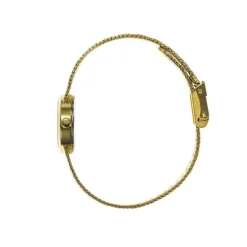 LIP Montre Henriette 22 Nacre Noire cadran doré fond nacre noire bracelet acier doré