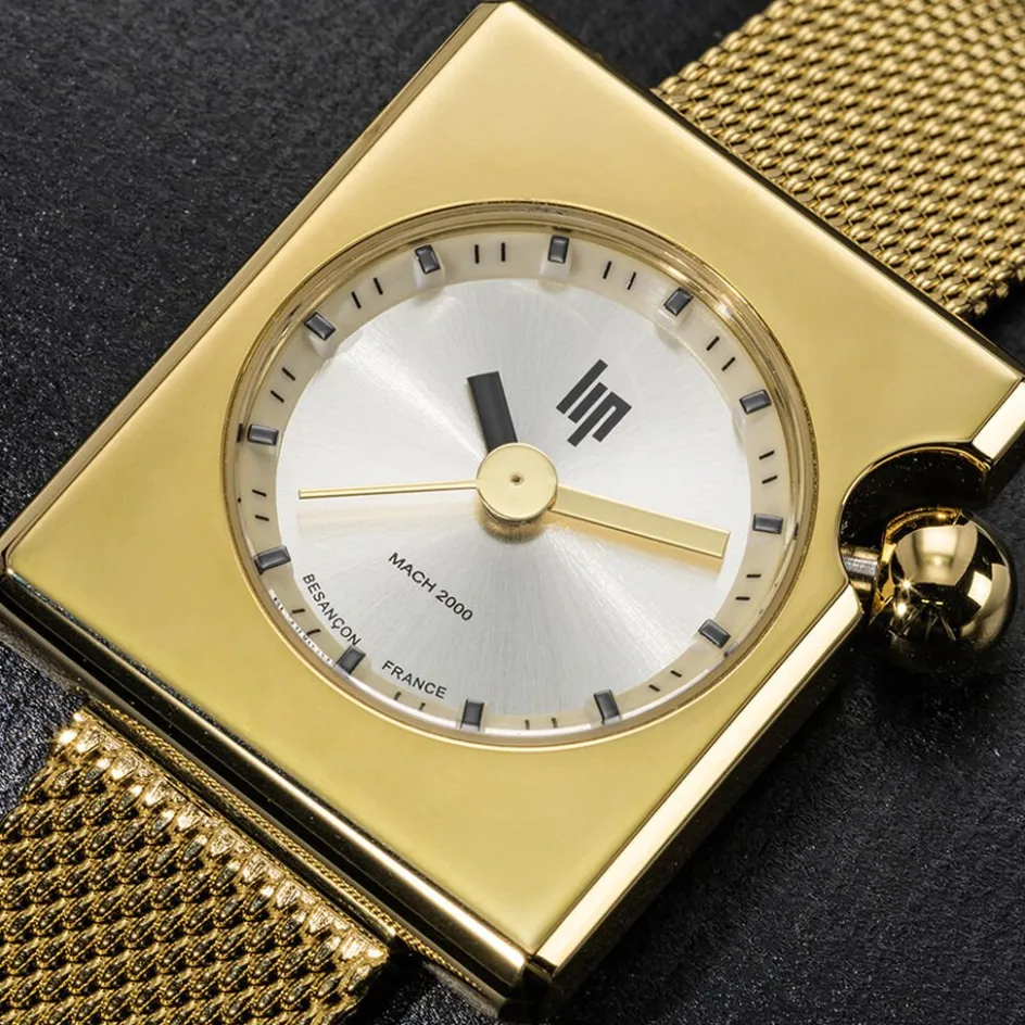 LIP Montre Mach 2000 Mini Square Doré* Montres Made In France