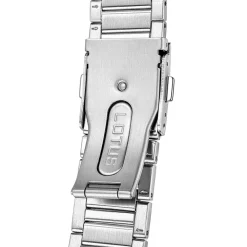 New LOTUS Montre Automatico Vert cadran argenté fond vert bracelet acier argenté