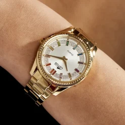 Discount LOTUS Montre Bliss Argenté cadran argenté fond argenté bracelet acier doré