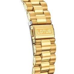 LOTUS Montre Freedom Collection Doré cadran doré fond doré bracelet acier doré