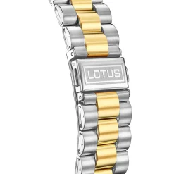 Outlet LOTUS Montre Freedom Collection Nacre Blanche cadran bicolore fond nacre blanche bracelet acier bicolore