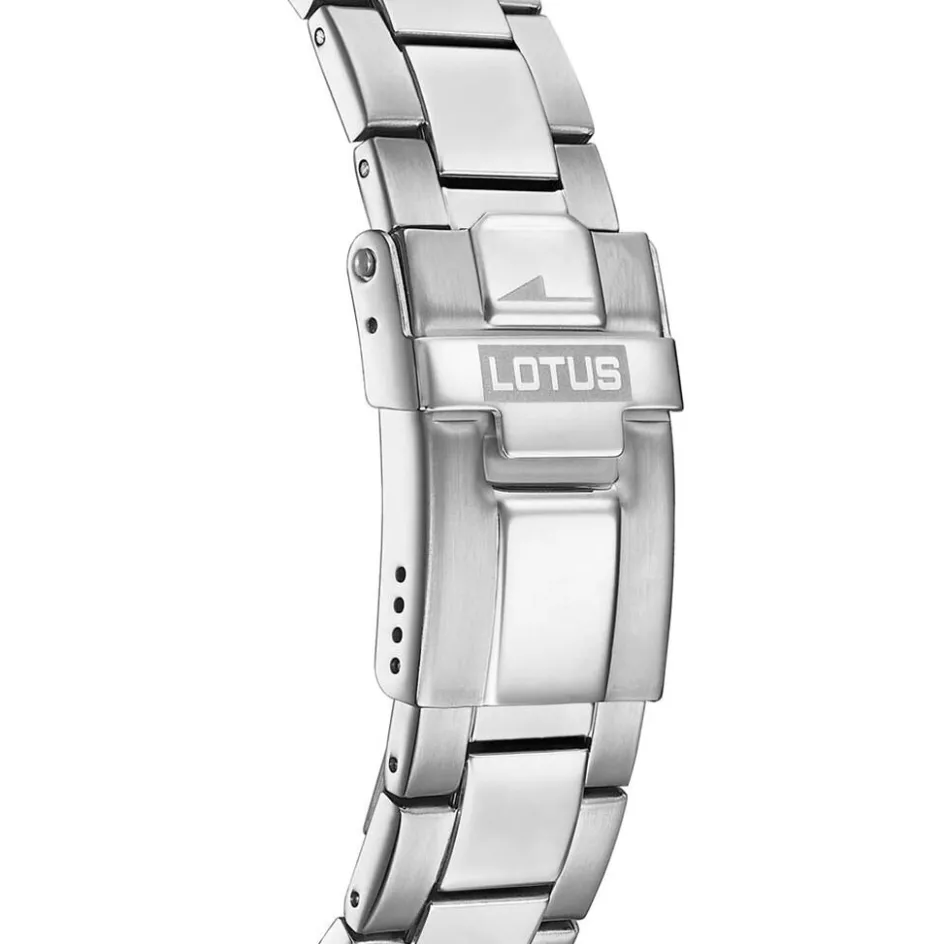 LOTUS Montre Freedom Collection Vert cadran argenté fond vert bracelet acier argenté