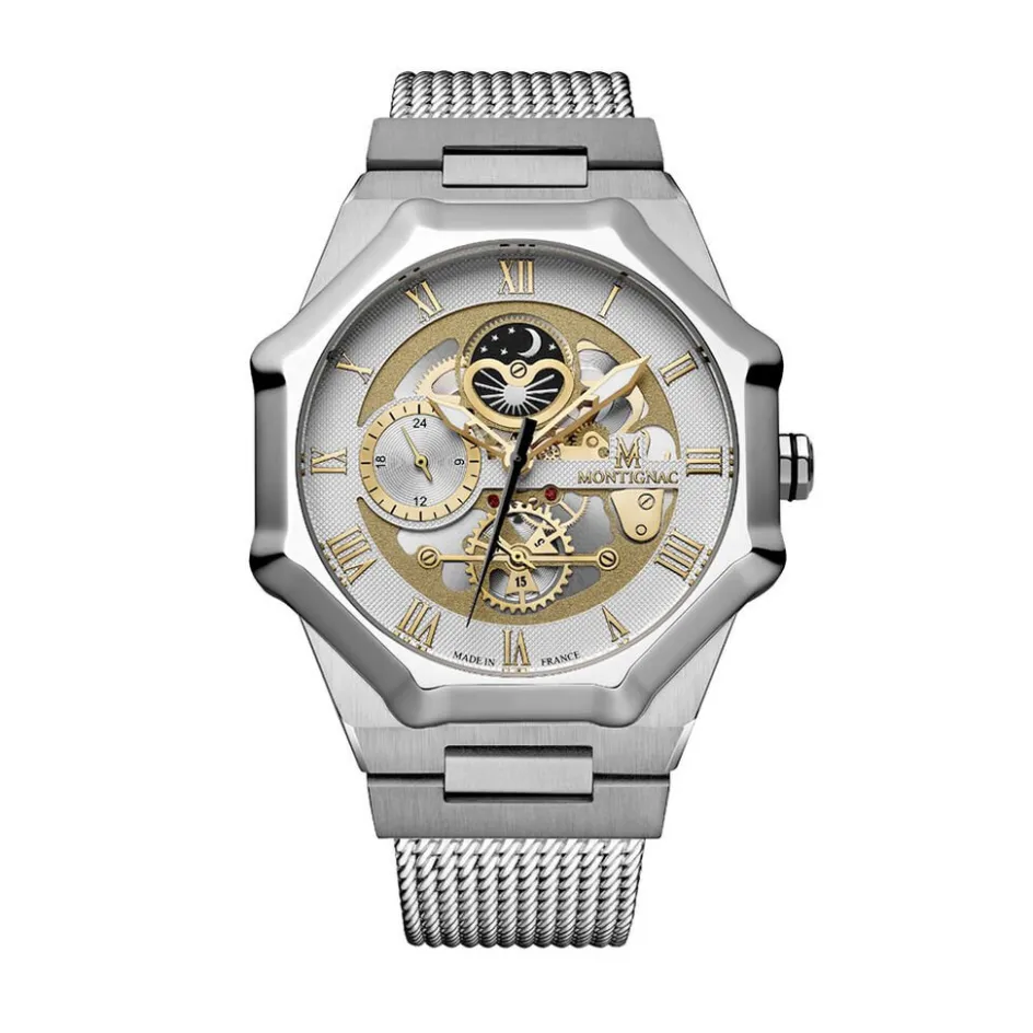 MONTIGNAC Montre Octagon Blanc* Montres Made In France