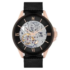 MONTIGNAC Montre Round Automatique Noir* Montres Made In France|Montres Squelettes