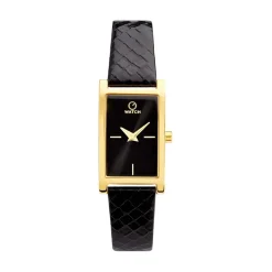 O WATCH Montre Oblong Noir* Montres Tendances|Montres Petits Prix