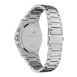 Outlet OLIVIA BURTON Montre Hexa Multifonction Argenté cadran argenté fond argenté bracelet acier blanc