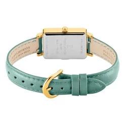 Discount PIERRE LANNIER Montre Ariane Vert cadran doré fond vert bracelet cuir vert