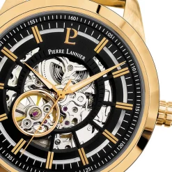 PIERRE LANNIER Montre Automatique Noir* Montres Made In France|Montres Squelettes