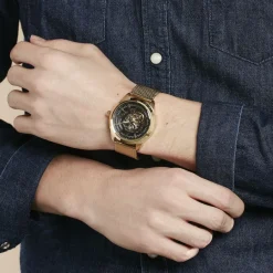 PIERRE LANNIER Montre Automatique Noir* Montres Made In France|Montres Squelettes