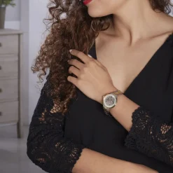 Sale PIERRE LANNIER Montre Automatique 35 Acier Argenté cadran argenté fond argenté bracelet acier bicolore