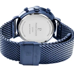 Clearance PIERRE LANNIER Montre Baron Bleu cadran bleu fond bleu bracelet acier bleu