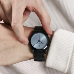 Sale PIERRE LANNIER Montre Candide Bleu cadran bleu fond bleu bracelet acier bleu