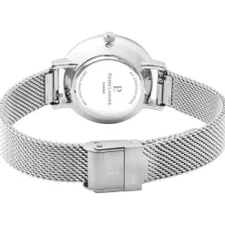New PIERRE LANNIER Montre Chouquette Argenté cadran argenté fond argenté bracelet acier argenté