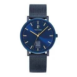 Discount PIERRE LANNIER Montre Coeur Battant Bleu cadran bleu fond bleu bracelet acier bleu