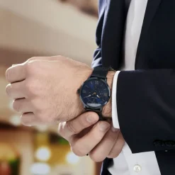 Sale PIERRE LANNIER Montre Collection Beaucour Bleu cadran bleu fond bleu bracelet acier bleu