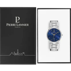 Discount PIERRE LANNIER Montre Collection Echo Acier Argenté
