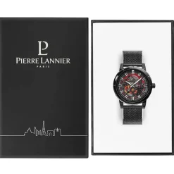 New PIERRE LANNIER Montre Collection Automatic Noir