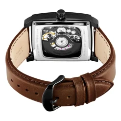 PIERRE LANNIER Montre Hector Noir* Montres Made In France|Montres Squelettes