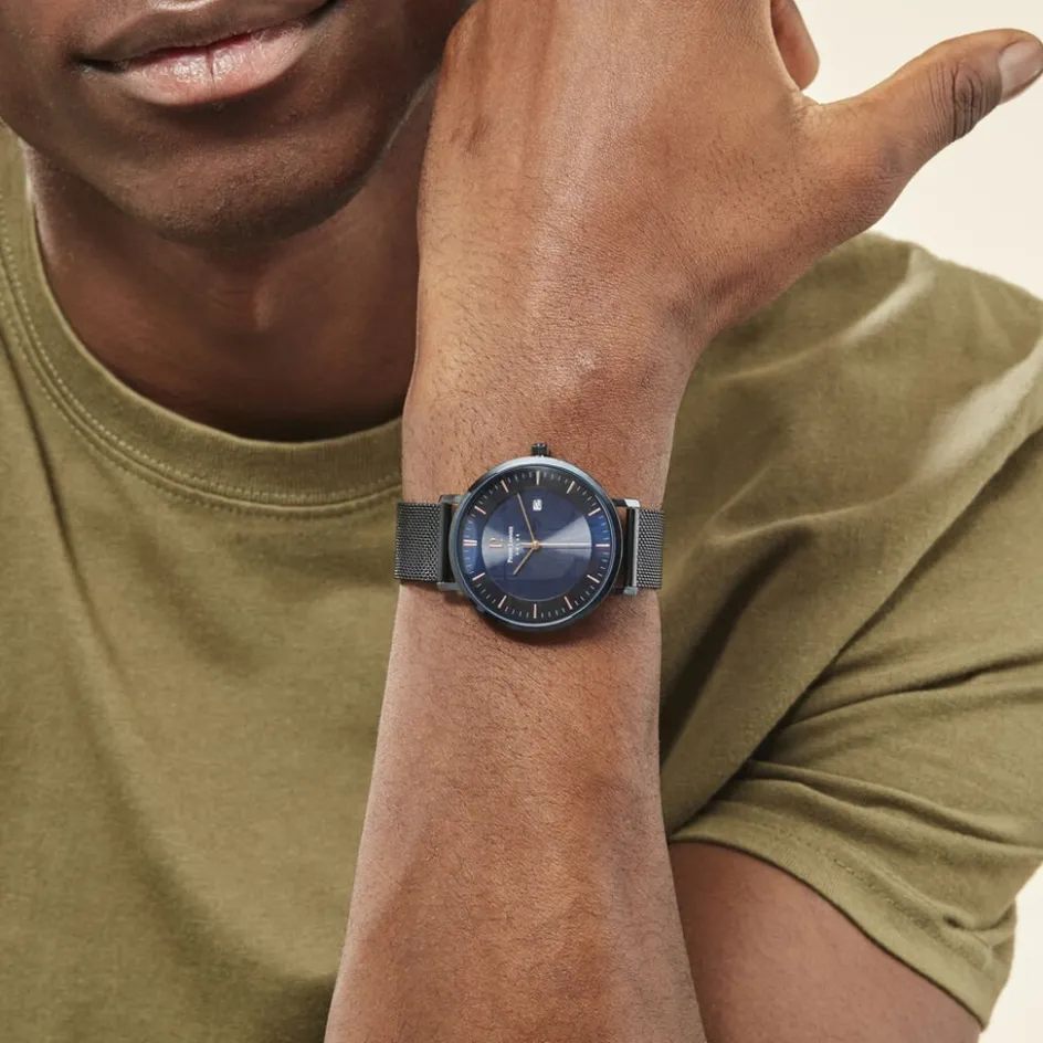 PIERRE LANNIER Montre Inti Bleu* Montres Made In France|Montres Classiques