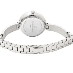 Online PIERRE LANNIER Montre Leia Blanc cadran argenté fond blanc bracelet acier argenté