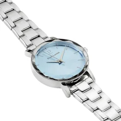 Hot PIERRE LANNIER Montre Multiples Bleu Sky cadran argenté fond bleu sky bracelet acier argenté