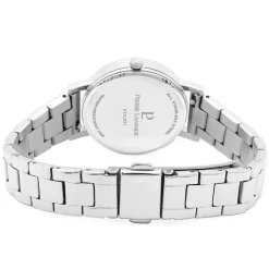Clearance PIERRE LANNIER Montre Multiples Noir cadran argenté fond noir bracelet acier argenté