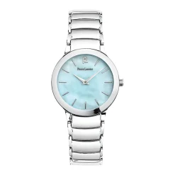 Clearance PIERRE LANNIER Montre Noelle Bleu cadran argenté fond nacre bracelet acier argenté