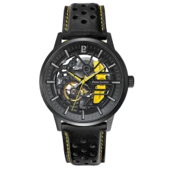 PIERRE LANNIER Montre Paddock Bicolore Jaune / Noir* Montres Made In France|Montres Squelettes