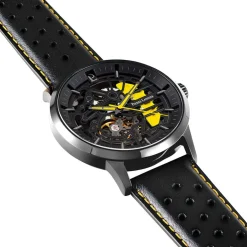 PIERRE LANNIER Montre Paddock Bicolore Jaune / Noir* Montres Made In France|Montres Squelettes