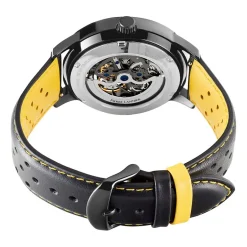 PIERRE LANNIER Montre Paddock Bicolore Jaune / Noir* Montres Made In France|Montres Squelettes