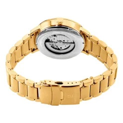 Hot PIERRE LANNIER Montre Trio Noir cadran doré fond noir bracelet acier doré