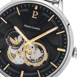 PIERRE LANNIER Montre Trio Noir* Montres Made In France|Montres Squelettes