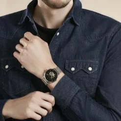 PIERRE LANNIER Montre Trio Noir* Montres Made In France|Montres Squelettes