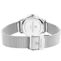 Best PIERRE LANNIER Montre Week End Ligne Pure Argent cadran argenté fond argenté bracelet acier argenté
