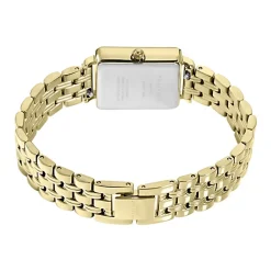 ROSEFIELD Montre Boxy Xs Champagne cadran doré fond champagne bracelet acier doré