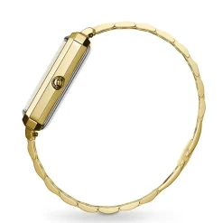 New ROSEFIELD Montre Octagon Blanc cadran doré fond blanc bracelet acier doré