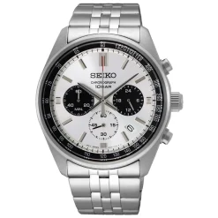 Online SEIKO Montre Sport Bicolore Blanc / Noir cadran bicolore fond bicolore blanc / noir bracelet acier argenté