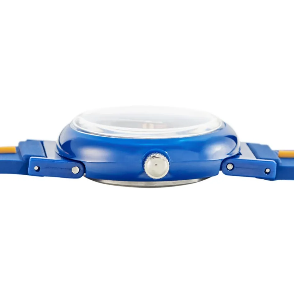 Hot UPP Montre Beatty Bleu cadran bleu fond bleu bracelet plastique bleu