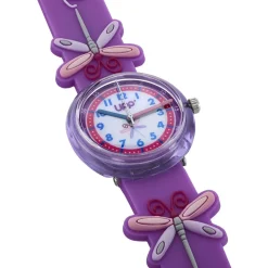 Online UPP Montre Fuzzy Bicolore cadran violet fond bicolore bracelet plastique violet