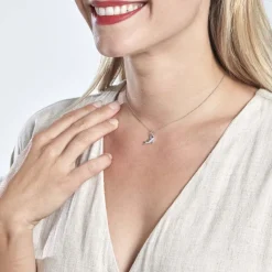 Best Histoire d'Or Pendentif Amelot Argent Blanc Oxyde De Zirconium