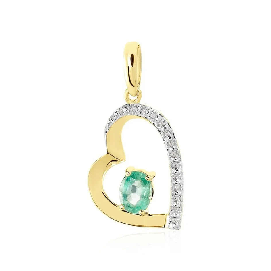 Hot Histoire d'Or Pendentif Arduinna Or Jaune Emeraude or jaune émeraude