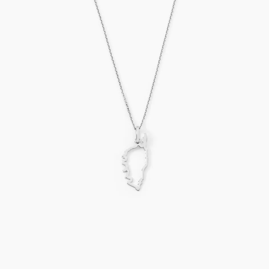 Best Histoire d'Or Pendentif Corsica or blanc