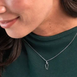 Outlet Histoire d'Or Pendentif Corsica or blanc